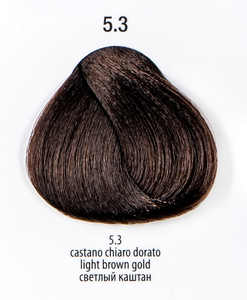 5.3 - 360™ permanent haircolor 100 ml - Светлый каштан золотистый краситель для волос 100мл, Италия