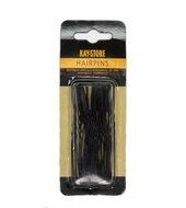 Шпильки волнистые длинные  3" - 7,5см 25шт/уп черные Kaystore Hairpins Black Китай