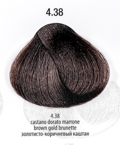4.38 - 360™ permanent haircolor 100 ml - Каштан золотисто-коричн краситель для волос 100 мл, Италия