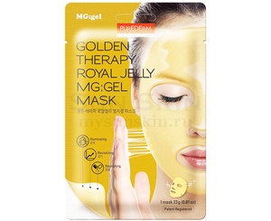 Гидрогелевая маска для лица с маточным молочком и золотом