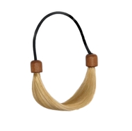 Резинка для волос с искусственными волосами в ассортименте (черная, блонд) H&D Италия