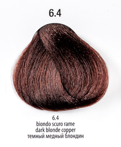 6.4 - 360™ permanent haircolor 100 ml - Темный русый медный краситель для волос 100 мл, Италия