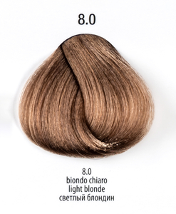 8.0 - 360™ permanent haircolor 100 ml - Светлый блондин краситель для волос 100 мл, Италия