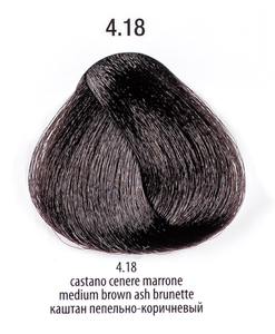 4.18 - 360™ permanent haircolor 100 ml - Каштан пепельно-коричневый краситель для волос 100 мл