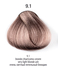 9.1 - 360™ permanent haircolor 100 ml - Пепельный блондин краситель для волос 100 мл, Италия