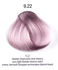 9.22 - 360™ permanent haircolor 100 ml - Фиолетовый блондин краситель для волос 100 мл, Италия