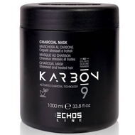 Маска угольная для волос, страдающих от химических процедур 1000 мл, Италия / Echos Line CHARCOAL MASK 