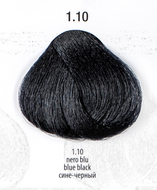 1.10 - 360™ permanent haircolor 100 ml - Синий черный краситель для волос 100 мл, Италия