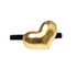 Заколка для волос с сердцем в ассортименте (золотая, серая) Bijoux Италия 