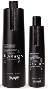 Шампунь угольный для волос, страдающих от химических процедур 350 мл, Италия / Echos Line CHARCOAL SHAMPOO